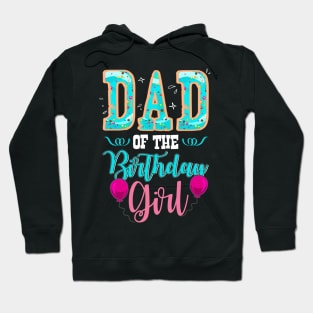 Dad Of The Birthday Girl Family Donut Birthday Hoodie